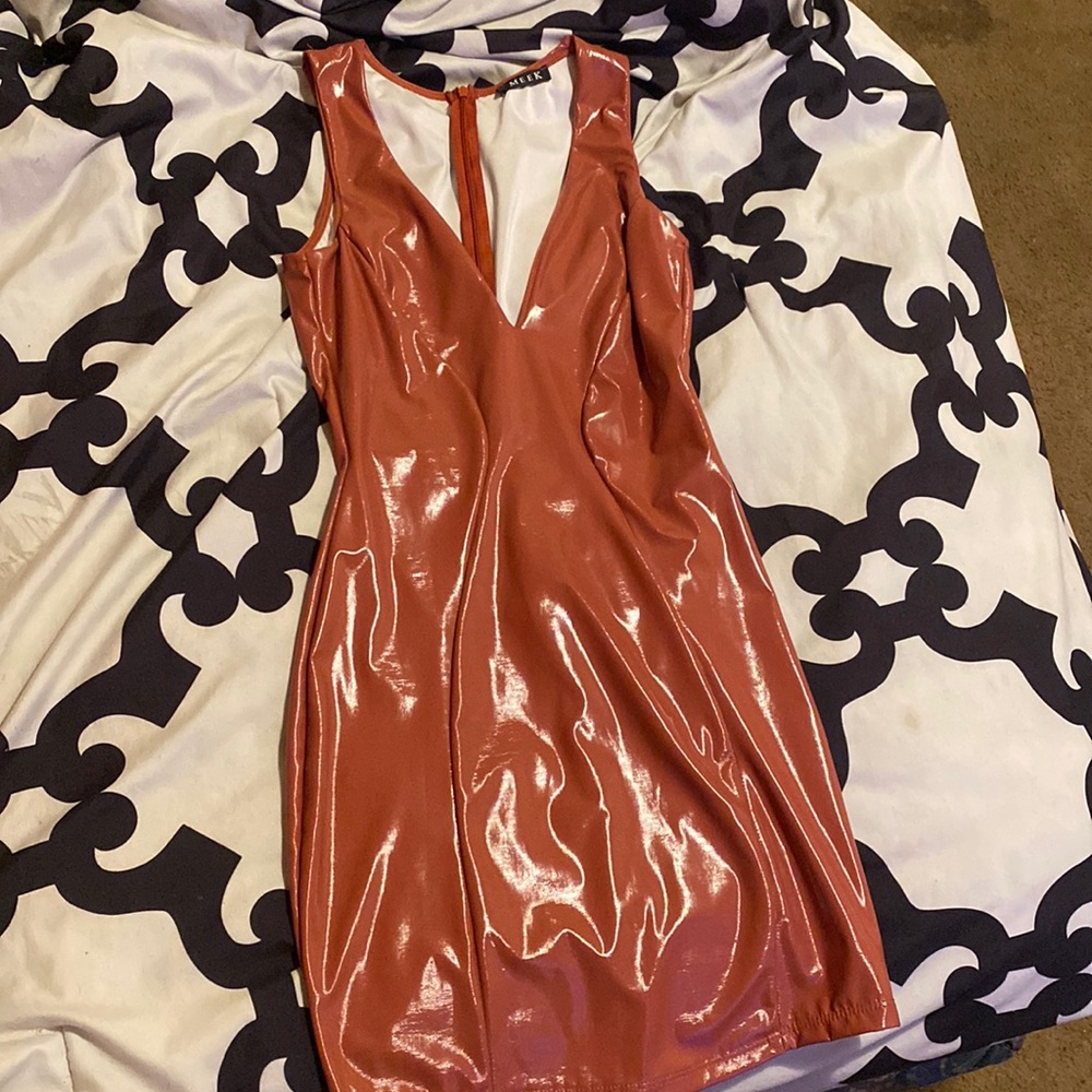 Leather dress